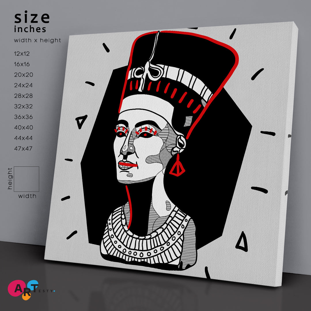 NEFERTITI Goddess Ancient Egyptian Queen Contemporary Style Contemporary Art Artesty   