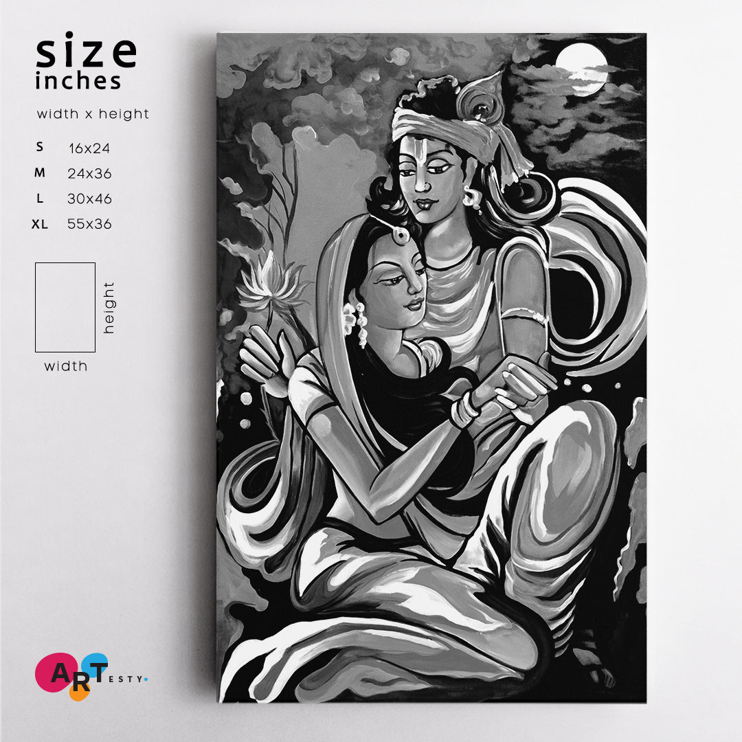 Lord Krishna And Radha Modern Paintings lord-krishna-and-radha-modern-paintings
