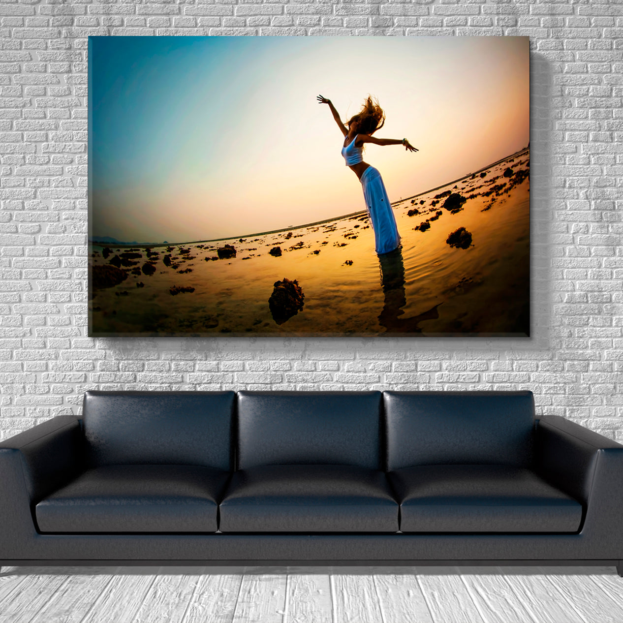 Dancing at Sunset Photo Art Artesty 1 panel 24" x 16" 