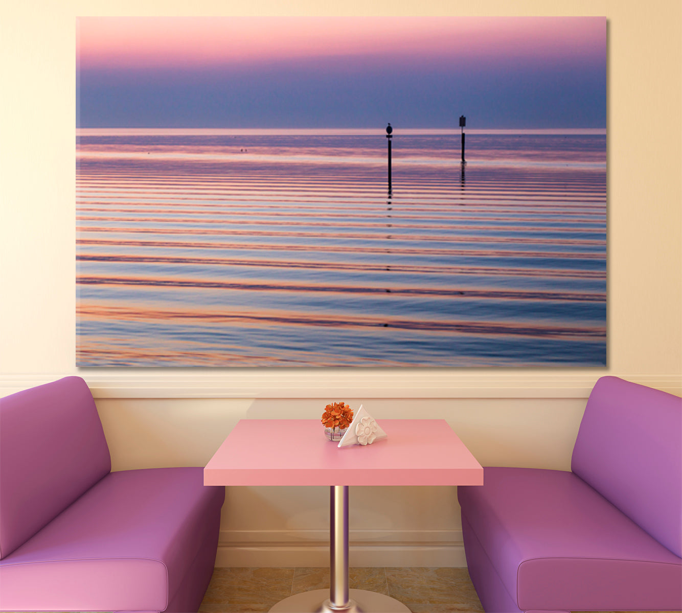 Incredible Play of Purple Colorful Sunrise Sky Panorama Bodensee Lake Germany Scenery Landscape Fine Art Print Artesty   