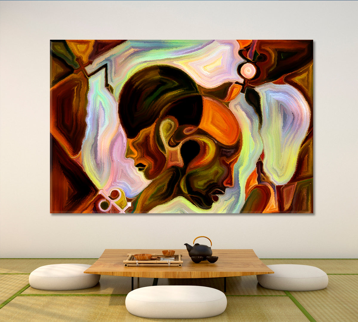 Internal Reality And Unity Of Life Abstract Design Surreal Fantasy Large Art Print Décor Artesty 1 panel 24" x 16" 