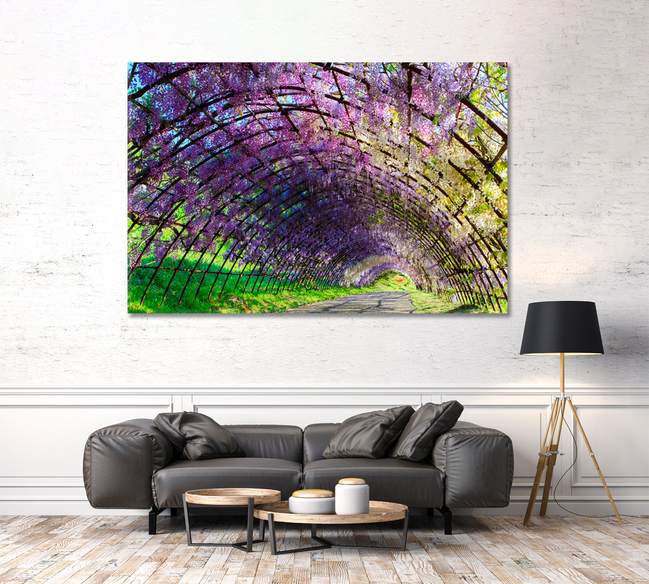 WISTERIA The Great Wisteria Flower Tunnel in Japan Magical Place in Spring Japan Floral & Botanical Split Art Artesty   