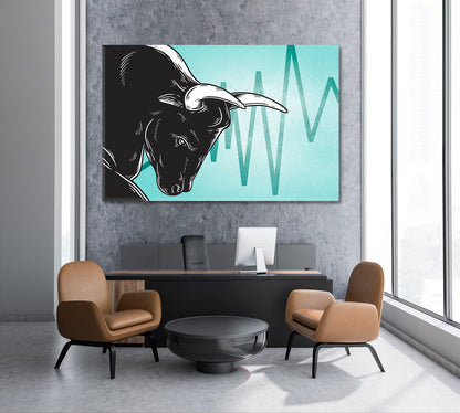 Bull Market Art Icon Business Concept Business Concept Wall Art Artesty   