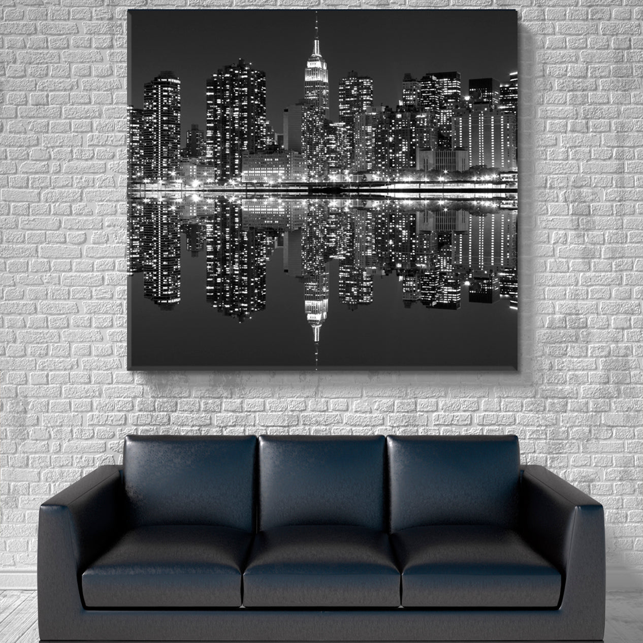 Midtown Manhattan Skyline bei Night Lights New York City Cities Wall Art Artesty   