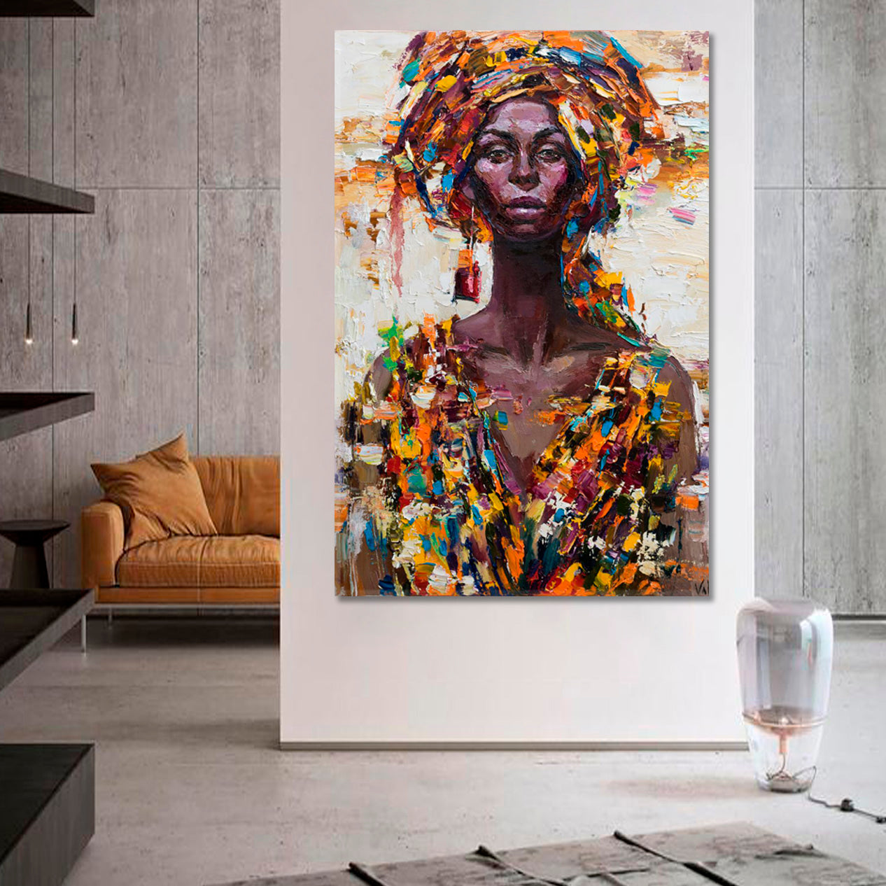 Vivid Beautiful Afro Woman Incredible Black Girl Poster People Portrait Wall Hangings Artesty   