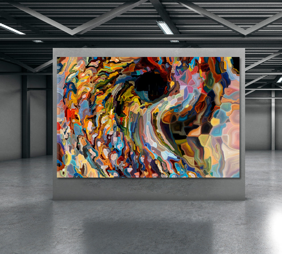 PAINTS VIRTUAL WHIRLPOOL Unique Abstract Art - Artesty.com