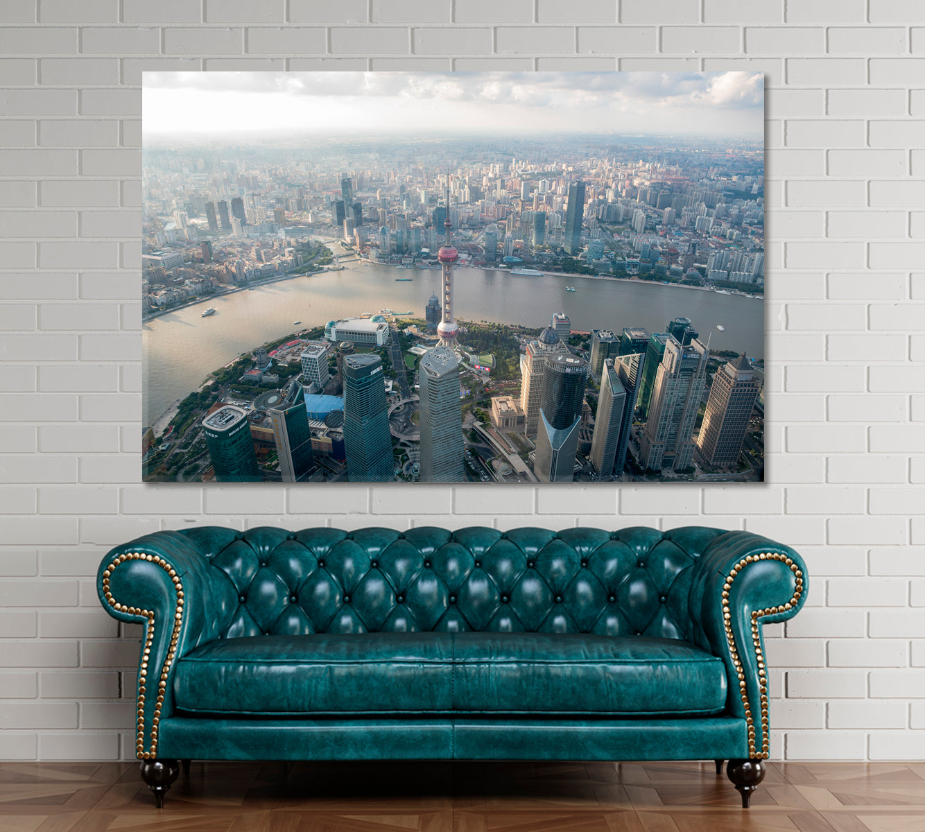 Shanghai Cityscape Skyscrapers Poster Cities Wall Art Artesty   