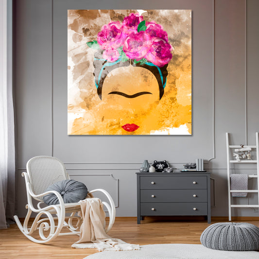 FRIDA KAHLO Portrait Contemporary Art Artesty   