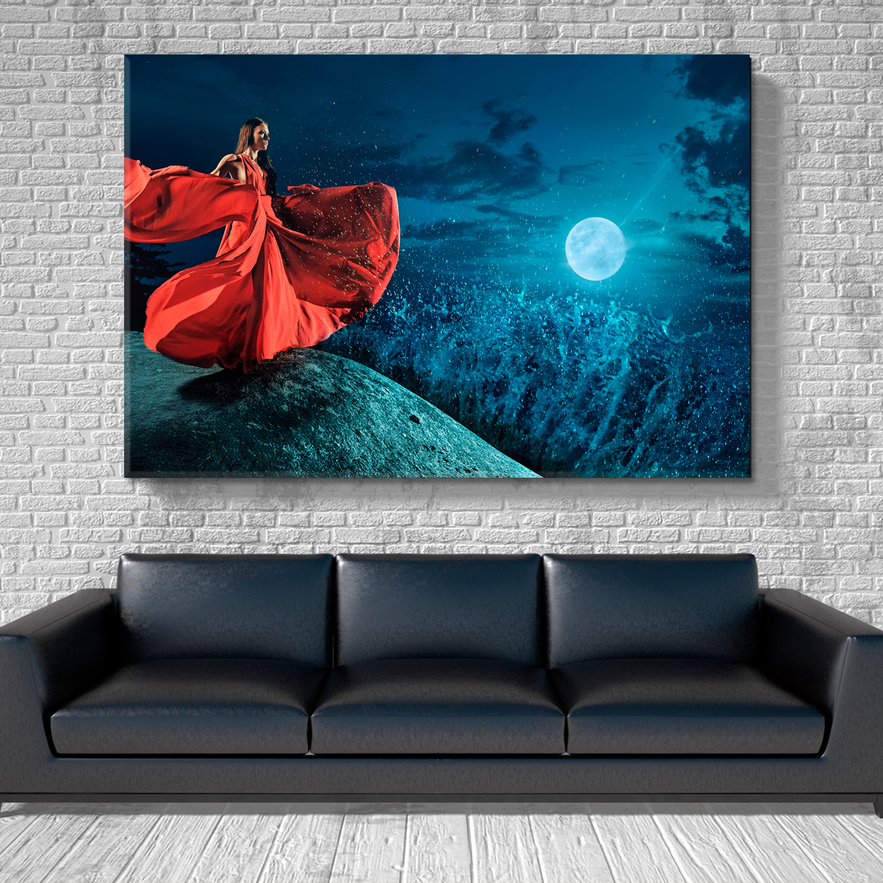 COSMIC BEAUTY Stunning Celestial Landscape Scenery Landscape Fine Art Print Artesty 1 panel 24" x 16" 