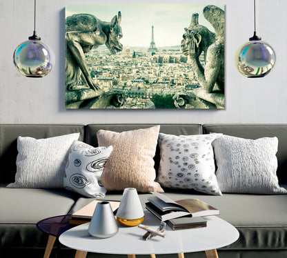 Old Cathedral Notre Dame Famous Landmark Paris Famous Landmarks Artwork Print Artesty   