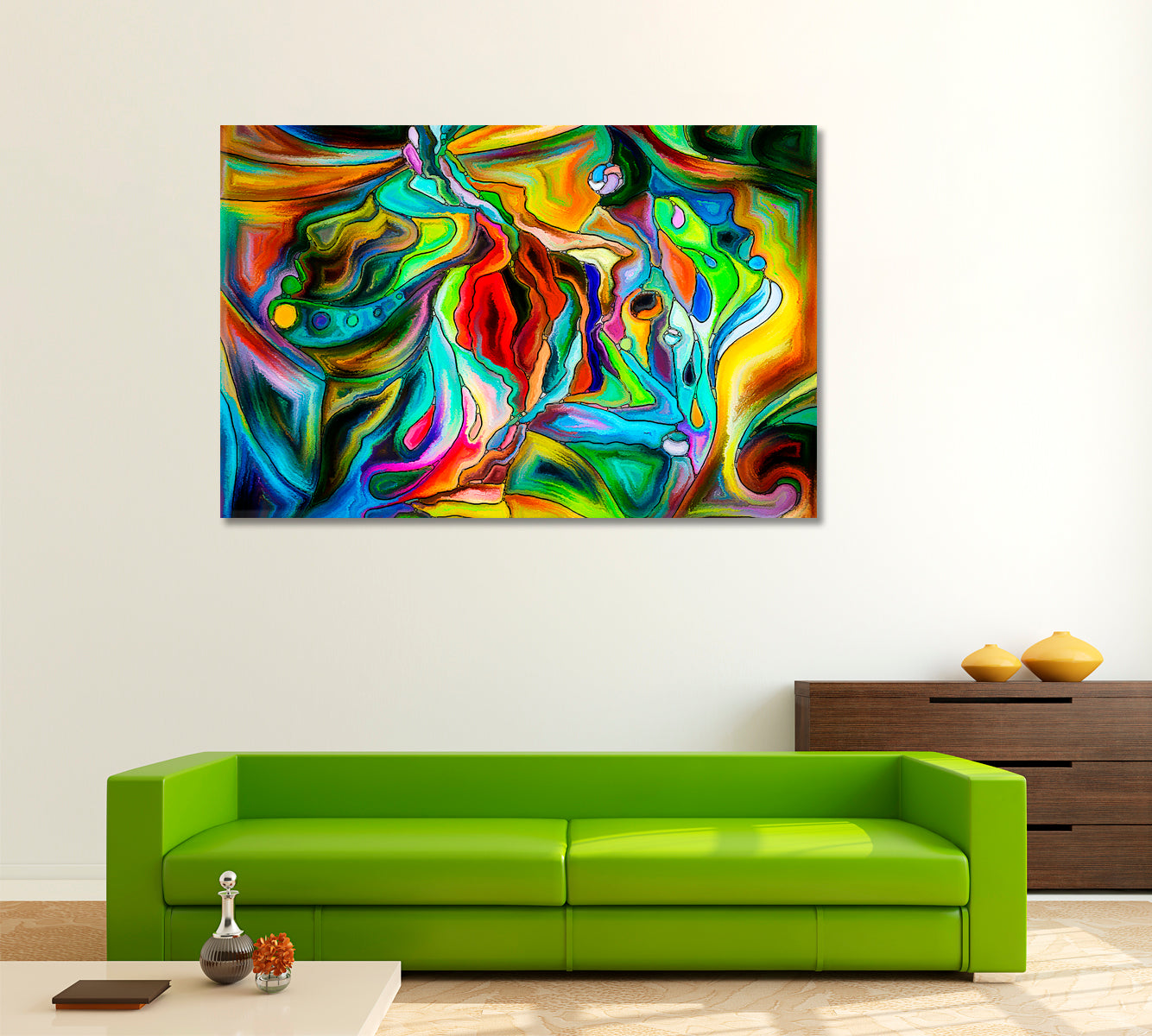 Love Phantom Abstract Art Print Artesty 1 panel 24" x 16" 