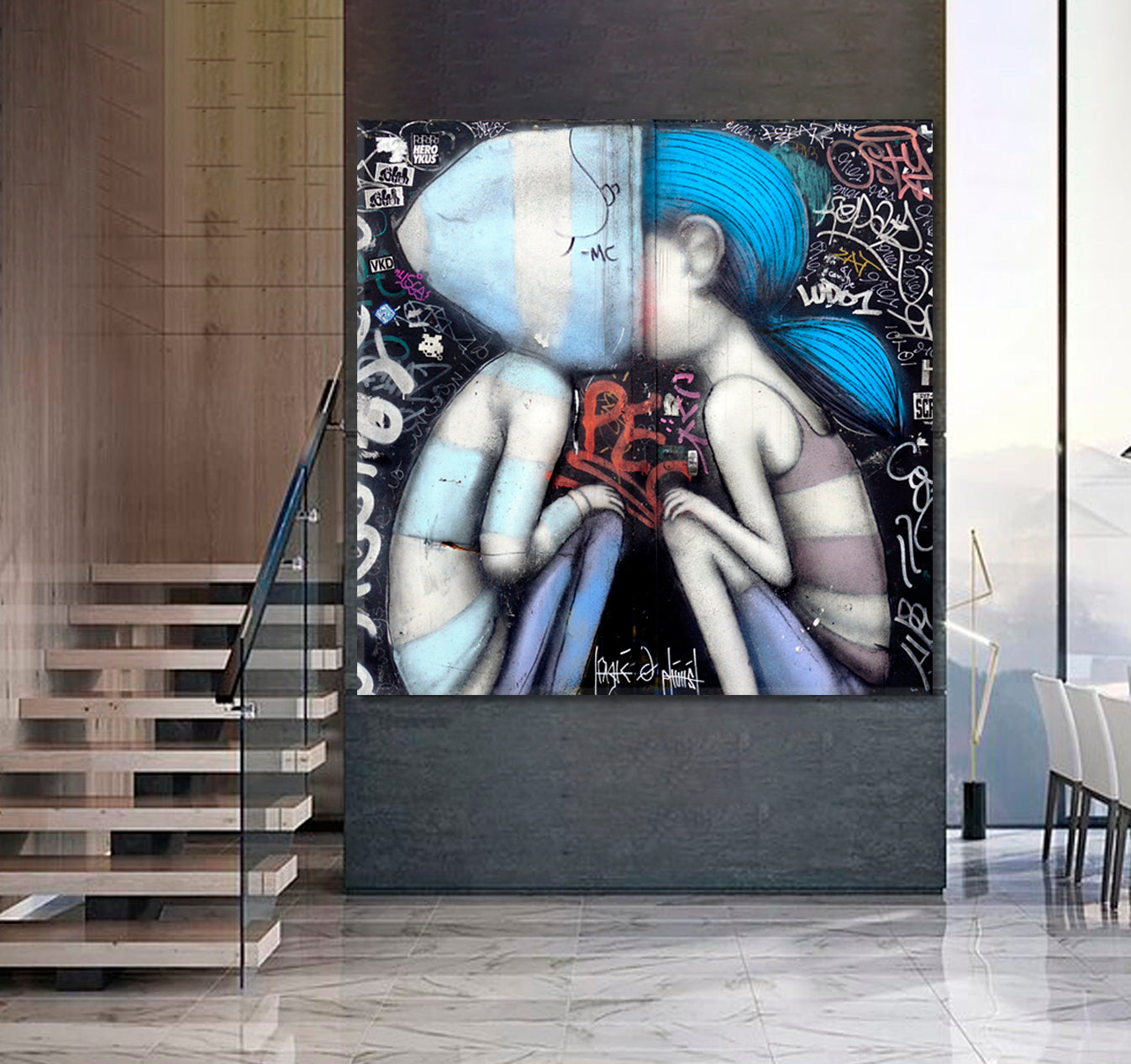 PARIS Painting By Famous French Street Artist Seth Globepainter Street Art Canvas Print Artesty   