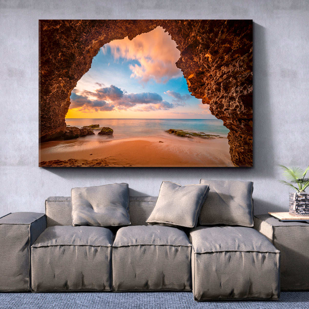 VIEW FROM CAVE Gorgeous Tropical Landscape Scenery Landscape Fine Art Print Artesty   