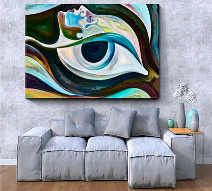 EVIL EYE DEFENSE Home Protection Modern Healing Spiritual Art Talisman Abstract Art Print Artesty   