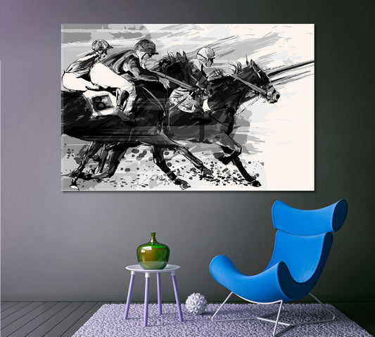 Horse Racing Poster Motivation Sport Poster Print Decor Artesty   