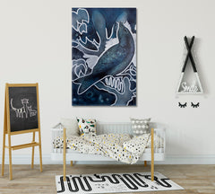 BIRD Abstract Impressionism Hilma Klint Style Forms Shapes Lines - V Fine Art Artesty   