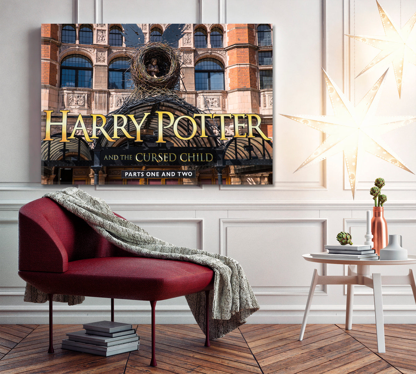 PALACE THEATRE Harry Potter and the Cursed Child London Canvas Print Famous Landmarks Artwork Print Artesty   