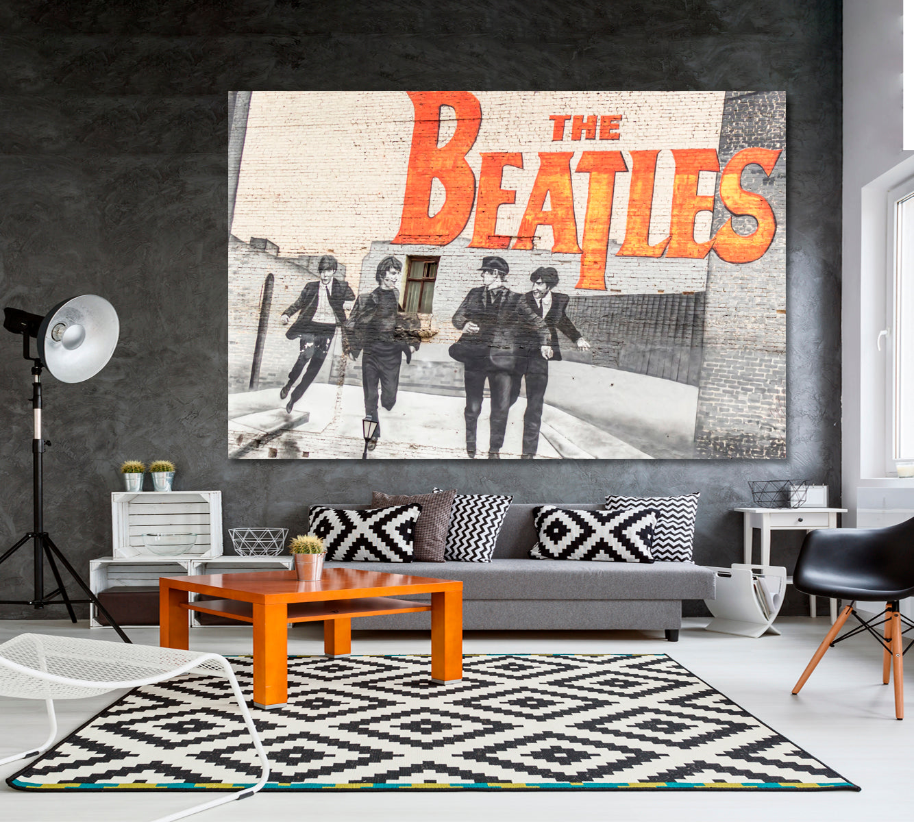 THE BEATLES GREATEST BAND EVER Iconic English Rock Band Inspired Graffiti Celebs Canvas Print Artesty   