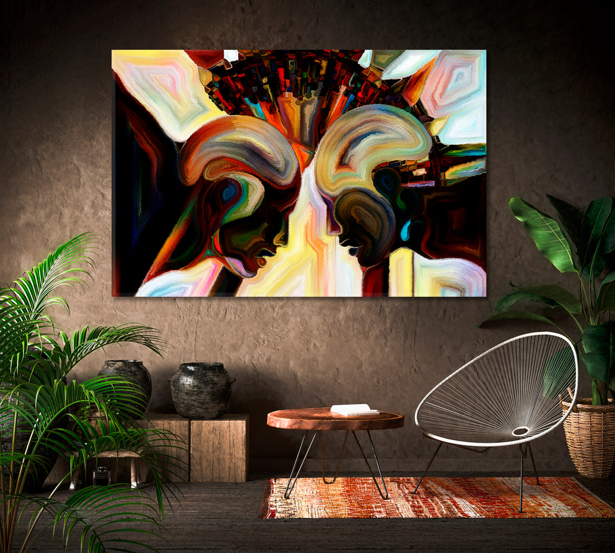 Contemporary Amazing Abstract Forms Design Canvas Print Consciousness Art Artesty 1 panel 24" x 16" 