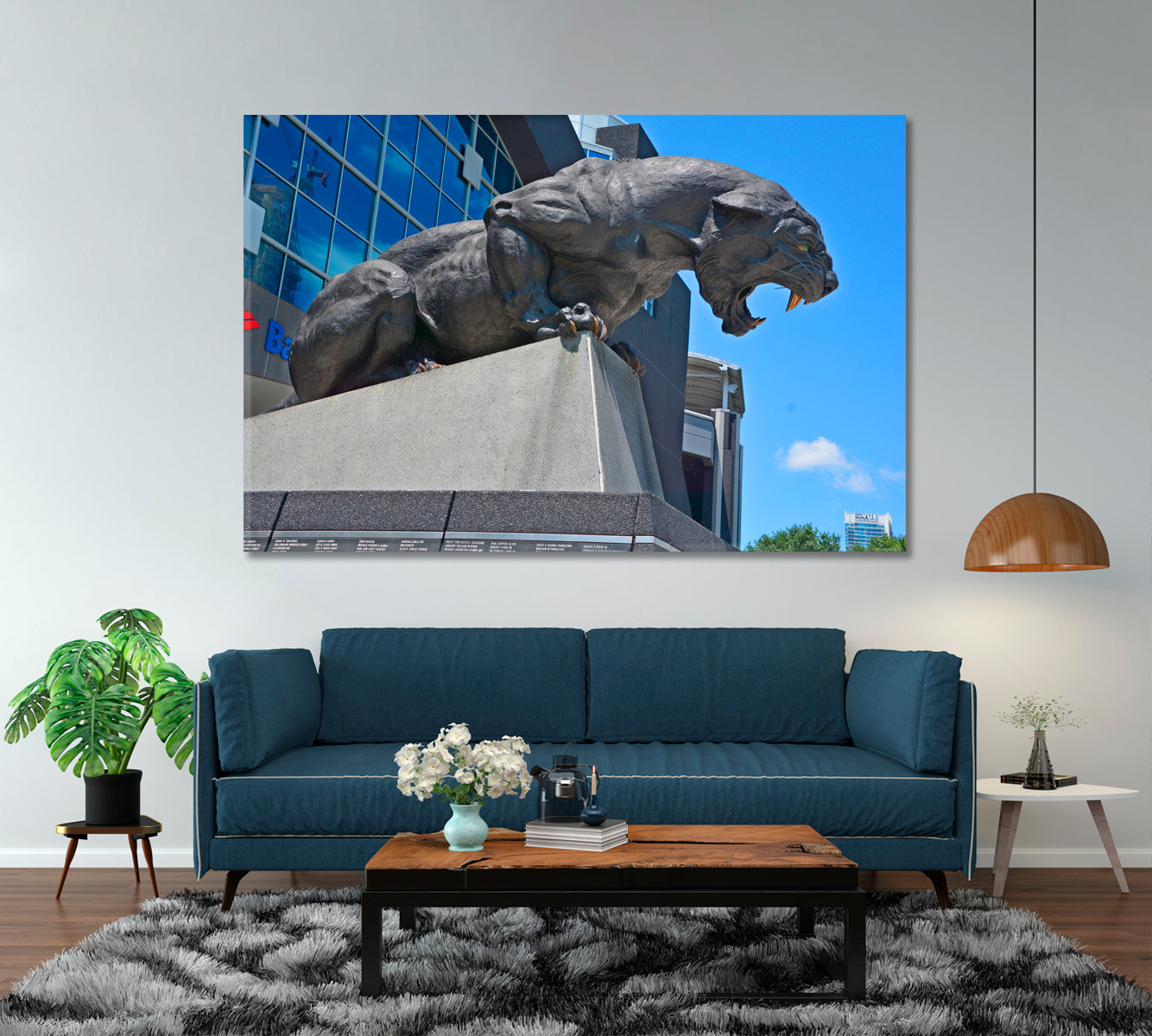 CAROLINA PANTHER Famous Landmarks Artwork Print Artesty   