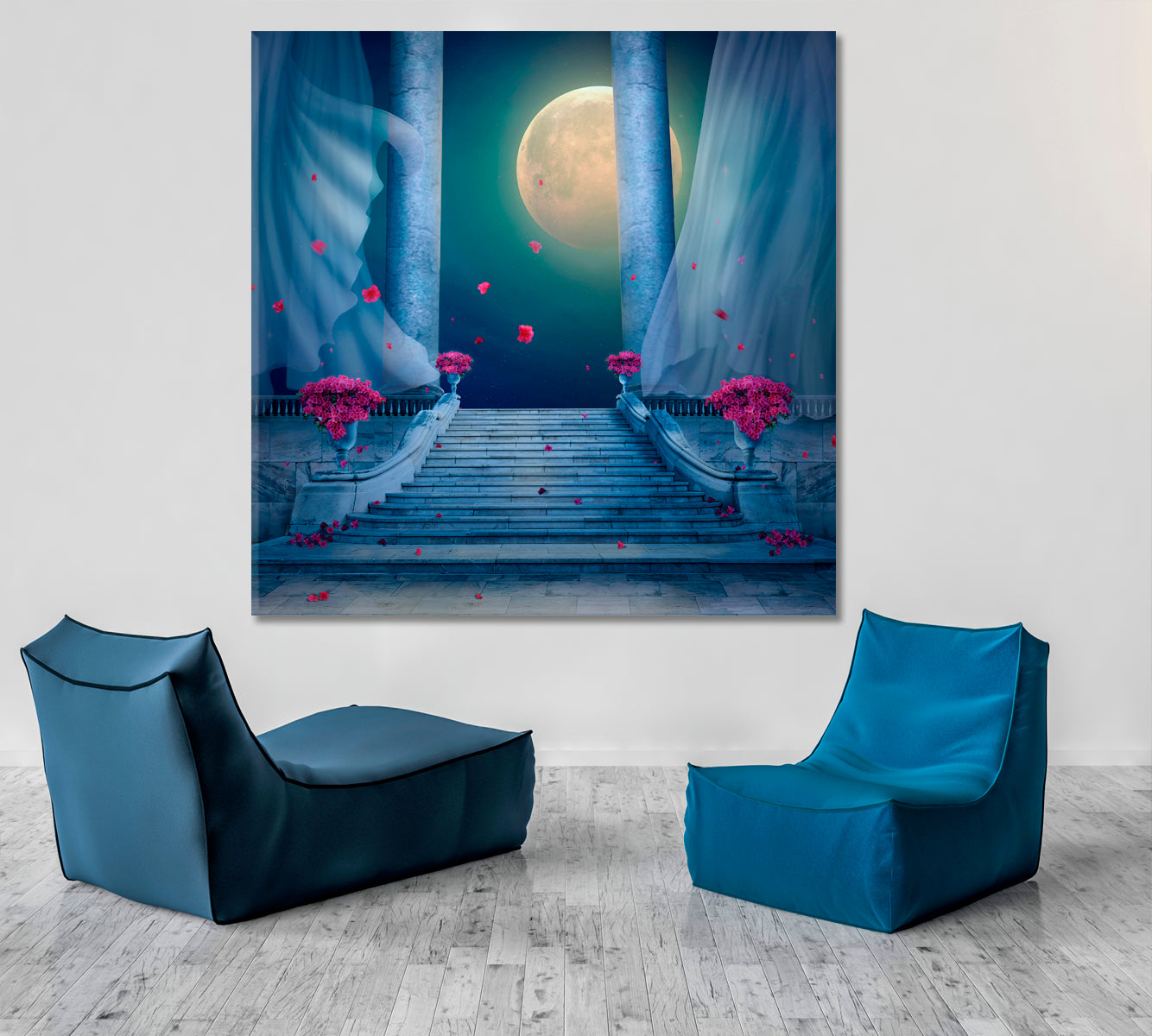 PALACE Fantasy Nocturnal Scene Artwork Fine Art Artesty   