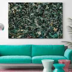 Full Fathom Five Pollock Style Reproduction Abstract Art Print Artesty   
