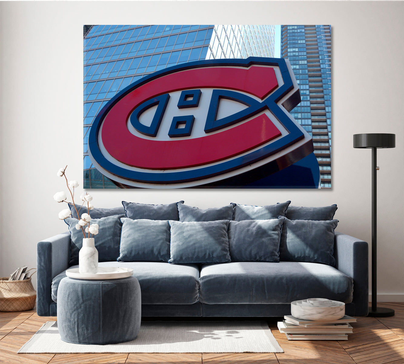 Canada Quebec Montreal Bell Centre Hall of Fame Canvas Print Famous Landmarks Artwork Print Artesty   