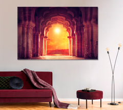 Old Ruined Arch Ancient Temple Sunset Canvas Print Photo Art Artesty 1 panel 24" x 16" 