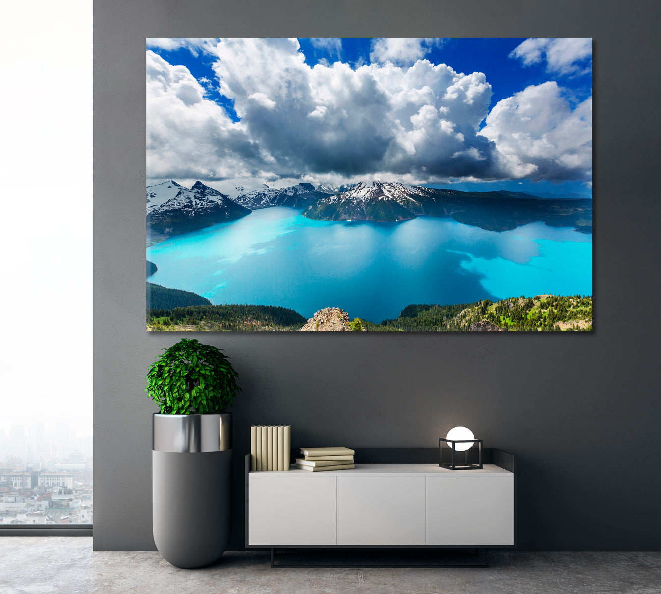 Turquoise Garibaldi Lake Canada British Columbia Scenery Landscape Fine Art Print Artesty 1 panel 24" x 16" 