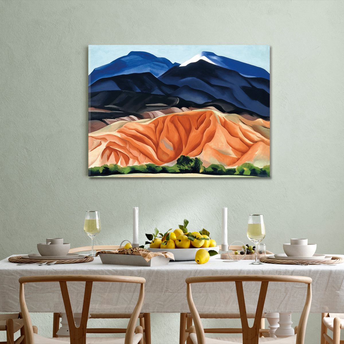 BEAUTY IN DETAILS Desert Landscape Shapes and Forms Abstract Art Print Artesty 1 panel 24" x 16" 