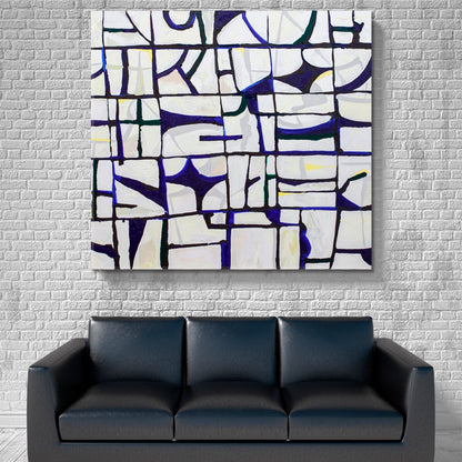 GEOMETRIC STANDARDS Modern Abstract Pattern Abstract Art Print Artesty 1 Panel 12"x12" 