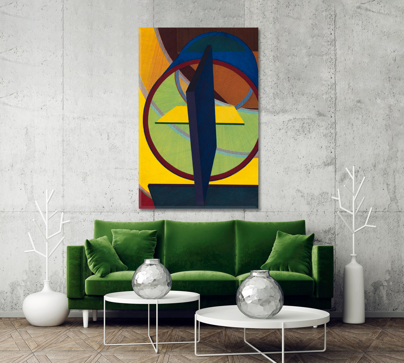 Vibrant Modern Abstract Geometric Art Abstract Art Print Artesty   