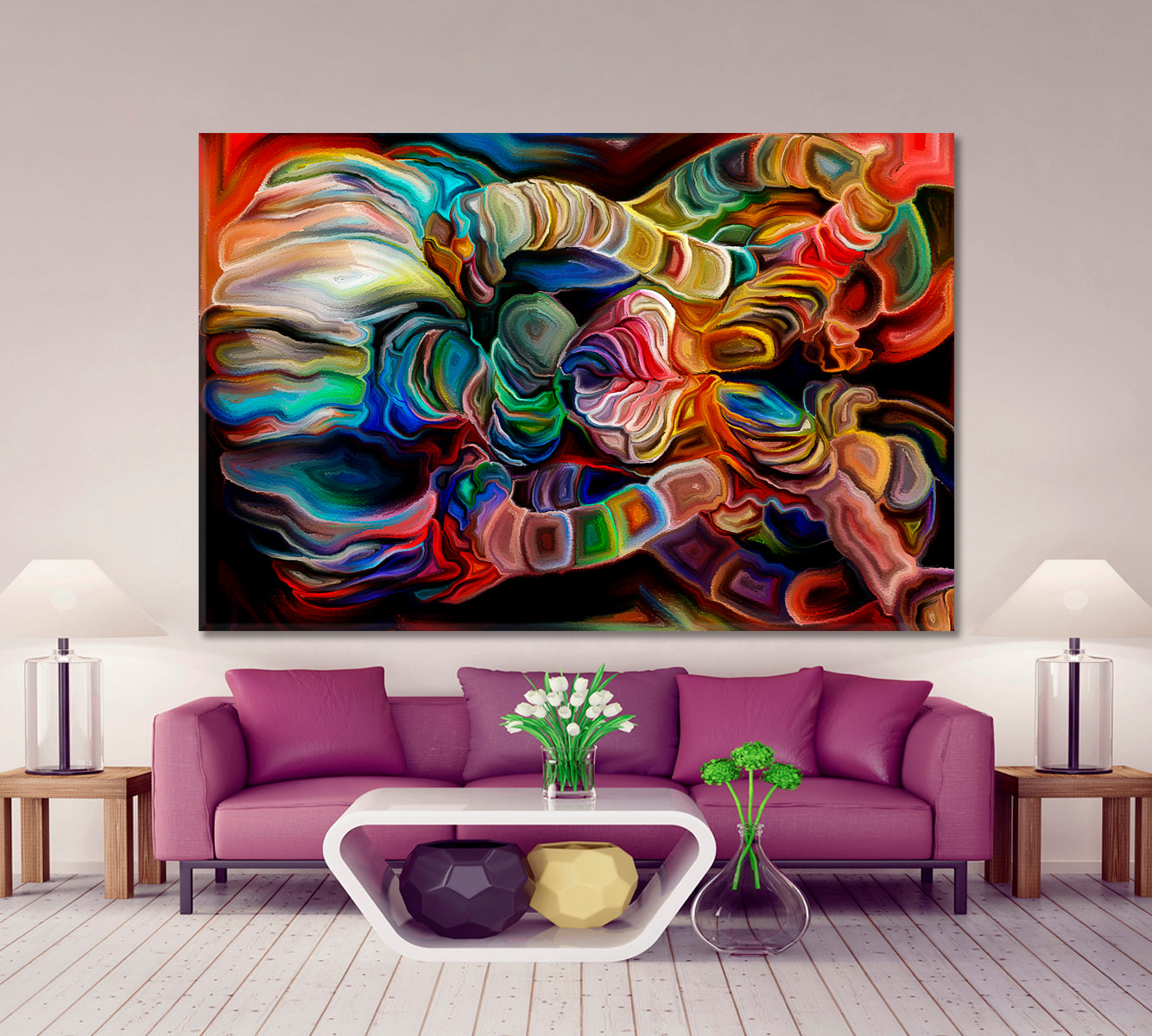 COLORS MOTION Abstract Pictorial and Artistic Effects Art Abstract Art Print Artesty 1 panel 24" x 16" 