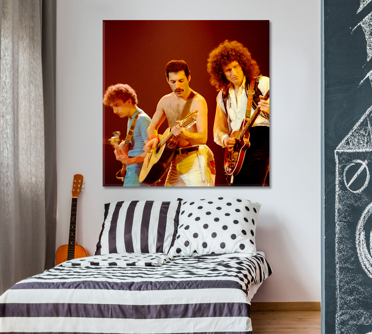 Queen Freddie Mercury Celebs Canvas Print Artesty 1 Panel 12"x12" 
