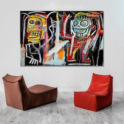 Basquiat Inspired Poster Abstract Art Print Artesty   