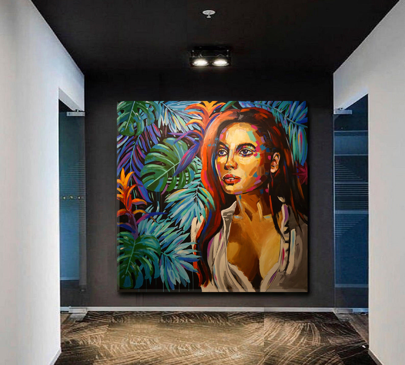 SAVE THE JUNGLE Fine Art Canvas Print - Square Fine Art Artesty   