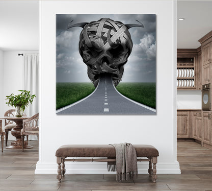 ROADS TRAILS PATHS Street Safety Concept Poster Photo Art Artesty   