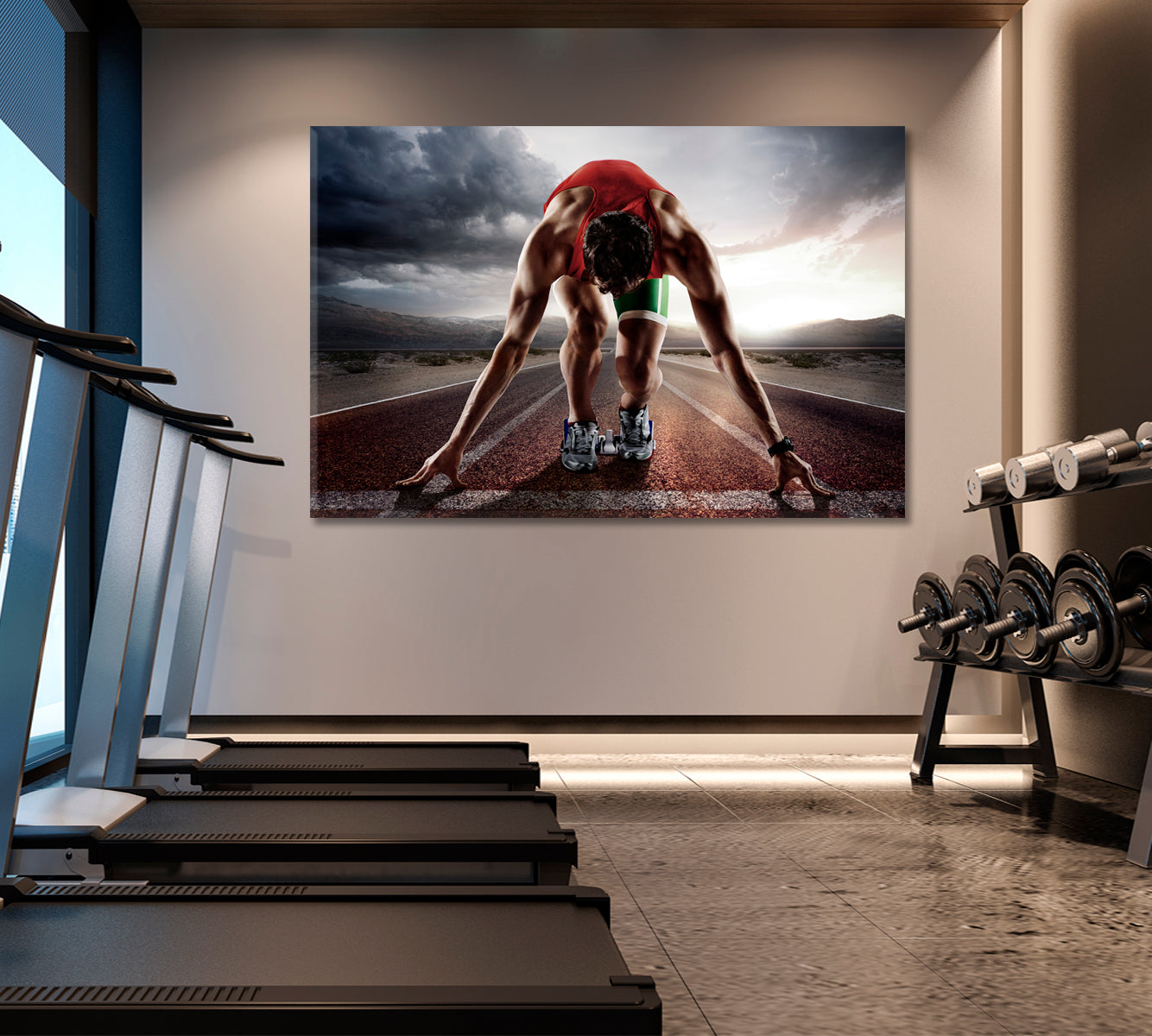 SPORT Motivate Active Life Concept Motivation Sport Poster Print Decor Artesty 1 panel 24" x 16" 