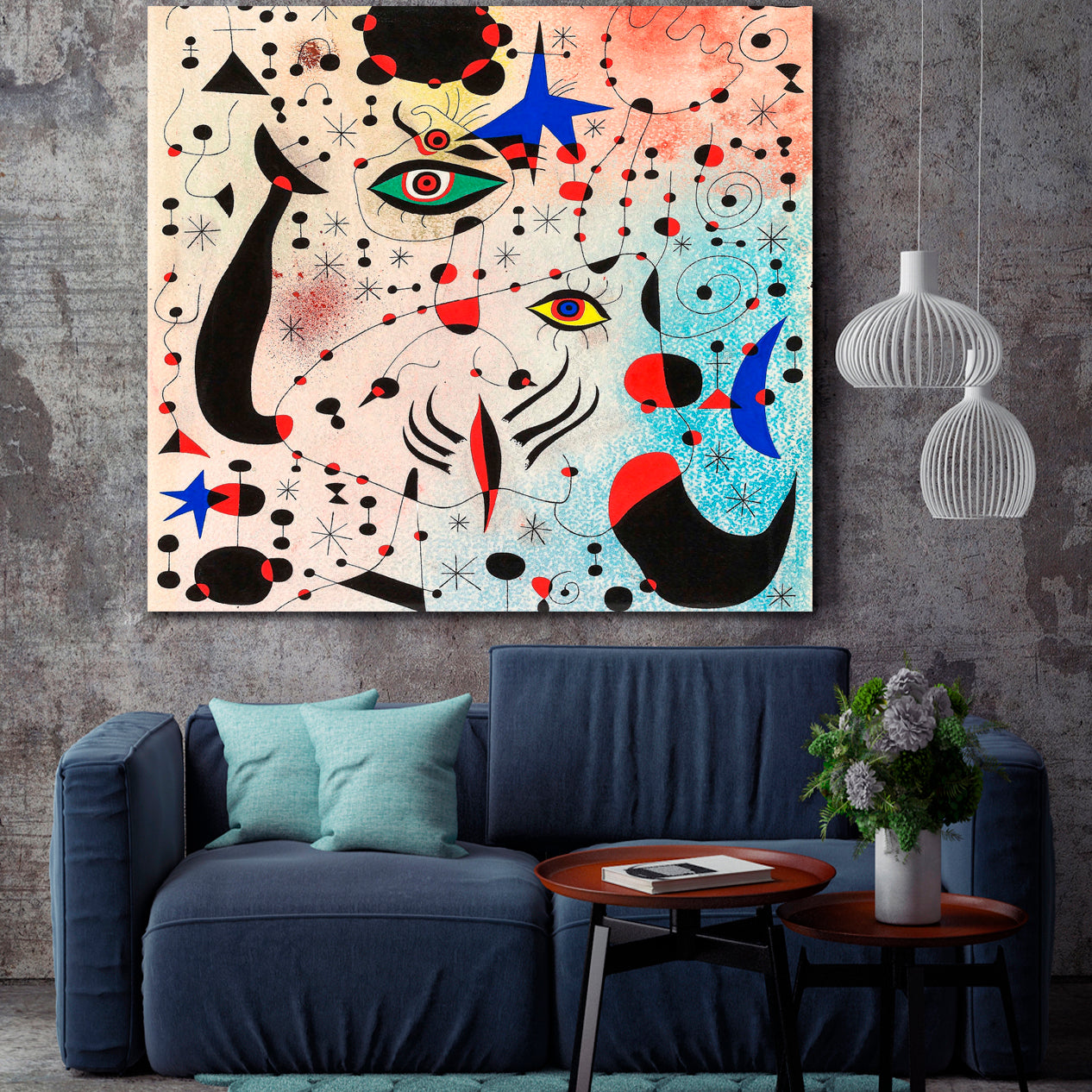 CIPHERS CONSTELLATIONS Joan Miro Style Contemporary Art Artesty   