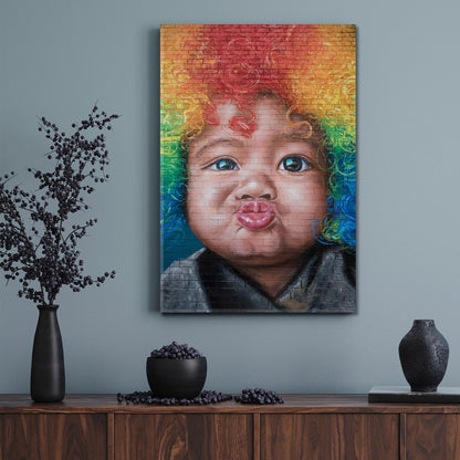 CUTE BABY Colourful Street Art People Portrait Wall Hangings Artesty   