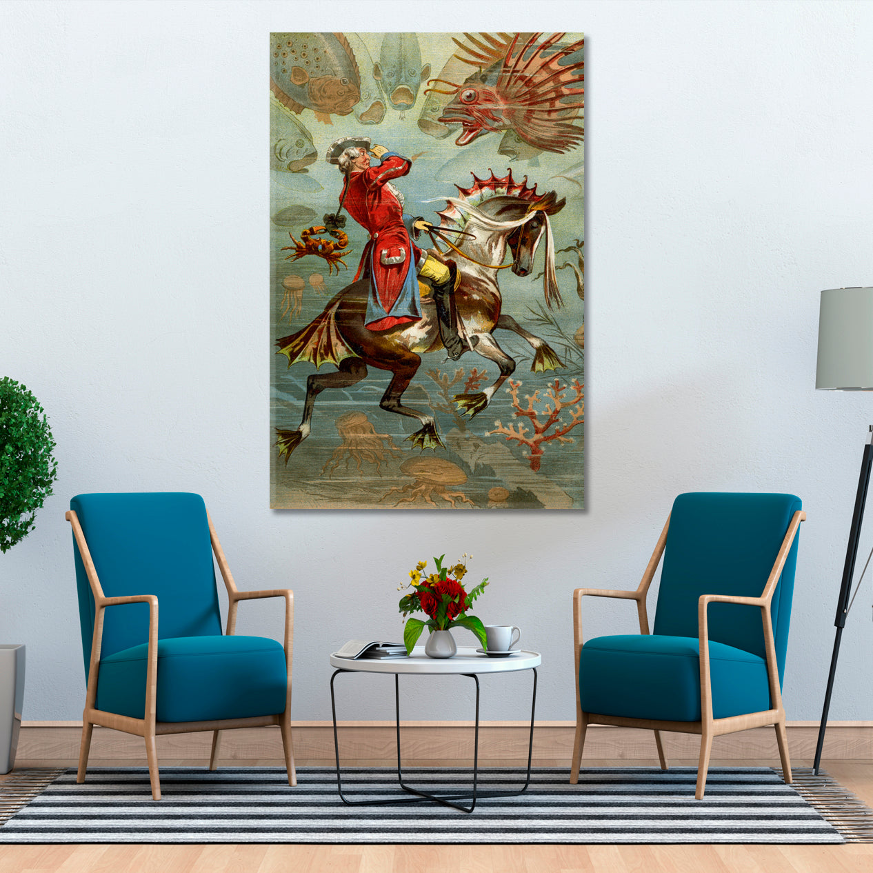 The Adventures of Baron Munchausen - Portrait Surreal Fantasy Large Art Print Décor Artesty   