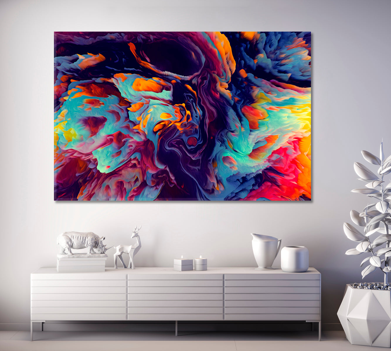 Colorful Abstract Energy Contemporary Art Artesty   