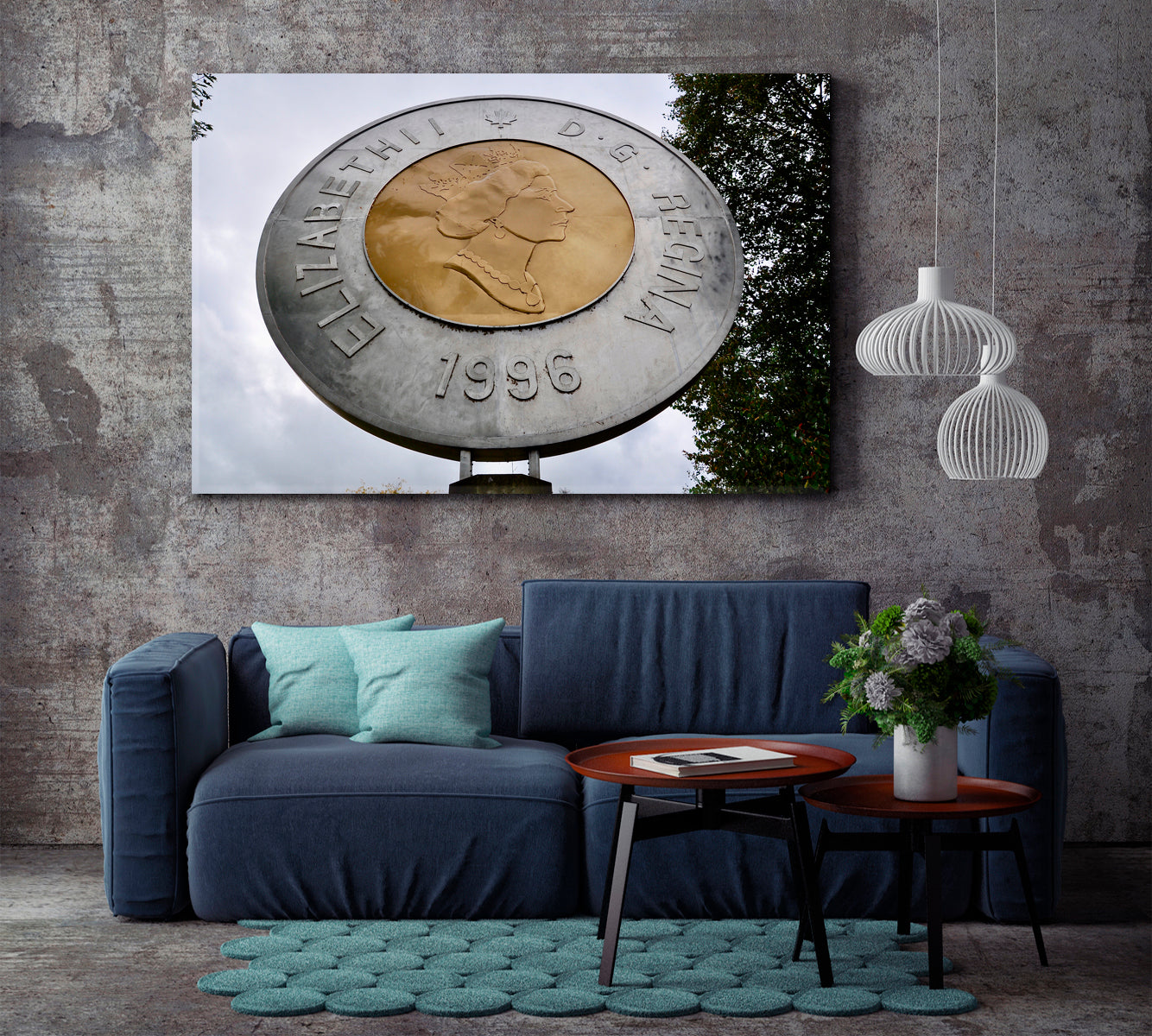 Giant Replica Canadian Two Dollar Coin Ontario Landmarks Famous Landmarks Artwork Print Artesty   