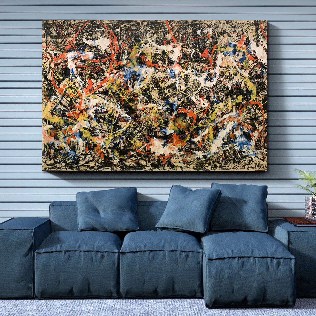 Contemporary Jackson Pollock Style Abstract Art Print Artesty   