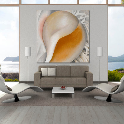 SHELLS Sea Life Natural Instinct Abstract Forms - Square Abstract Art Print Artesty   