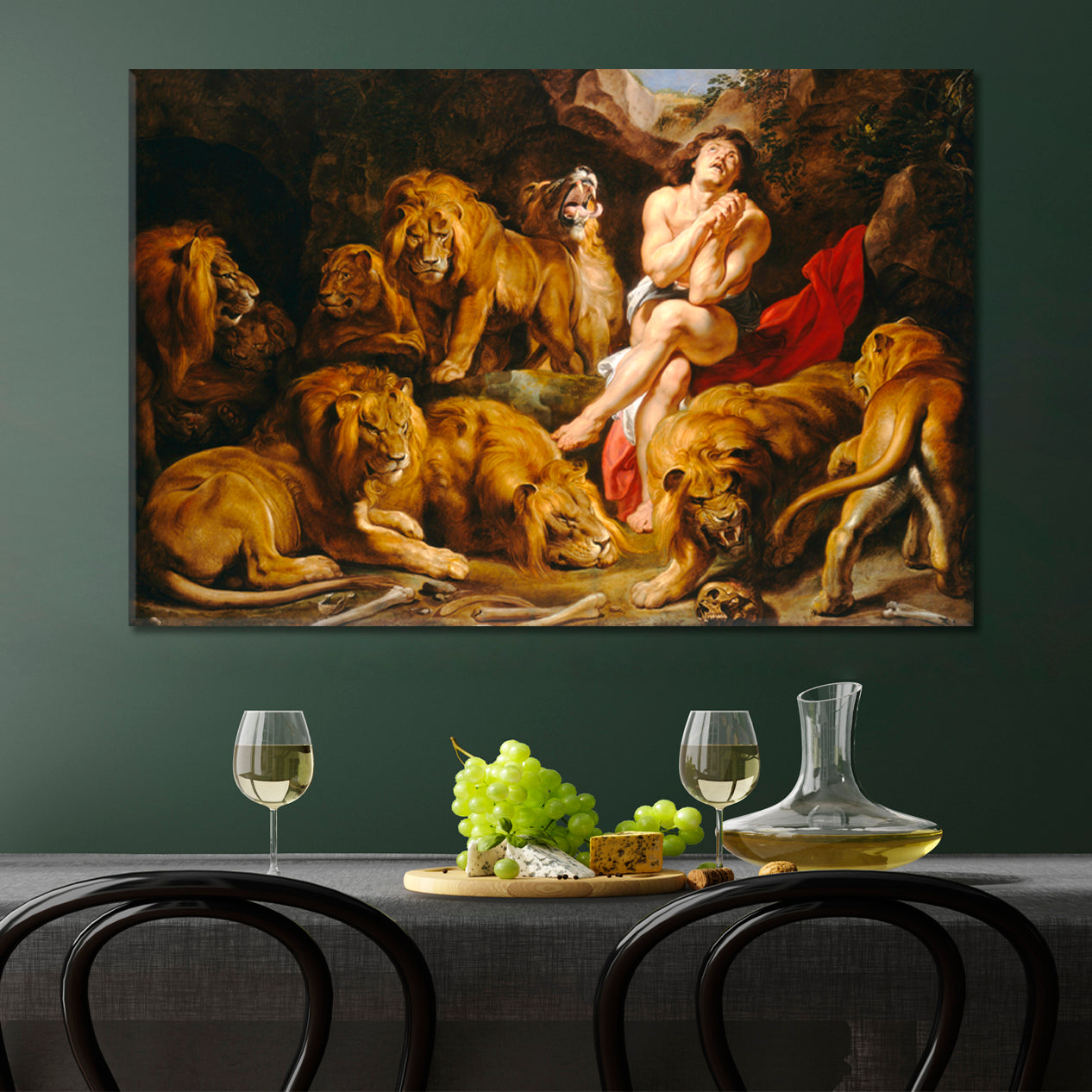 DANIEL in the LION'S DEN  Fine Art Flemish Painting Reproduction Sir Peter Paul Rubens Fine Art Artesty   