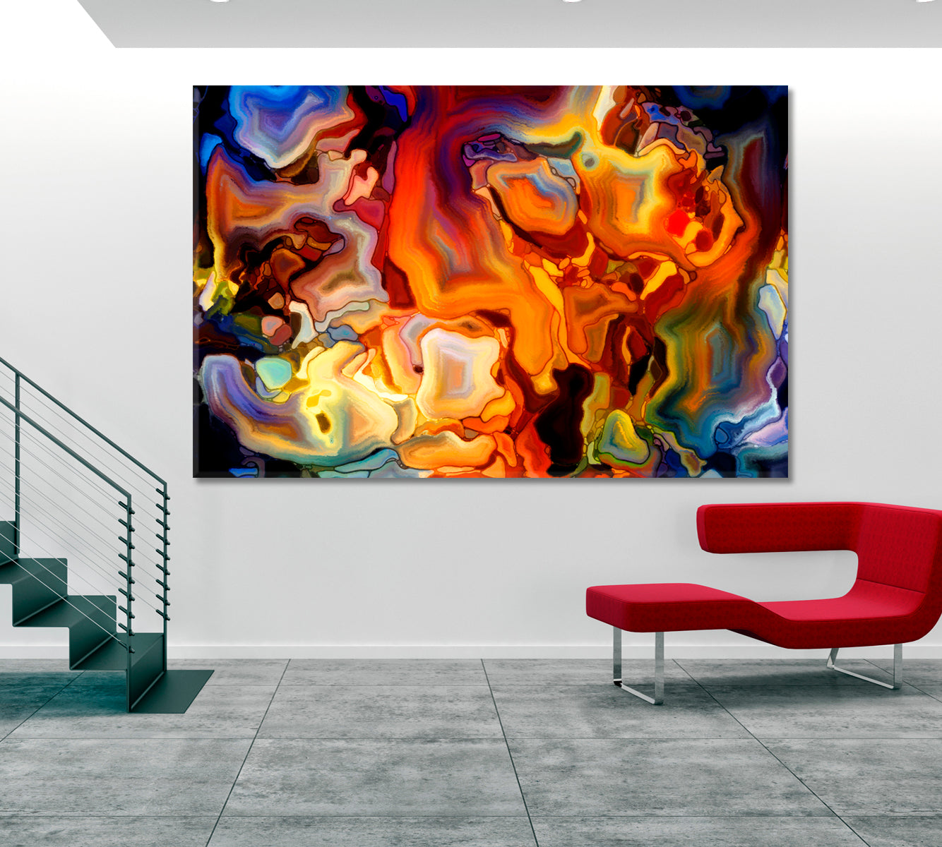 Swirls Motion Colors Abstract Design Super Trendy Art Contemporary Art Artesty   