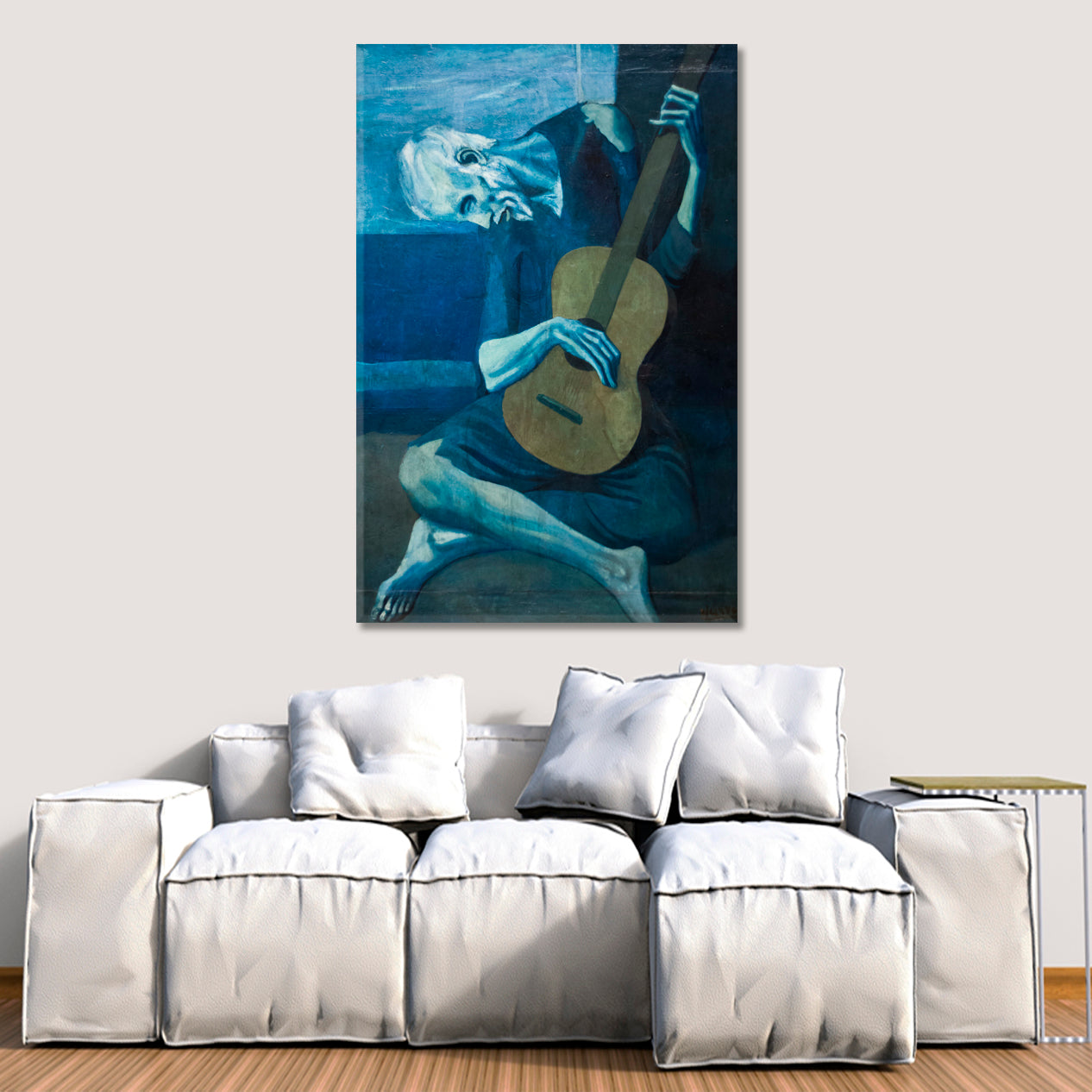 Old Guitarist Pablo Picasso Style Fine Art Artesty   