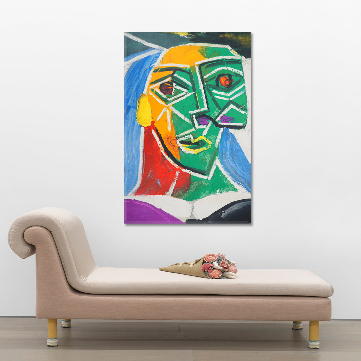 WOMAN Pablo Picasso Style Abstract Cubism Cubist Trendy Large Art Print Artesty   