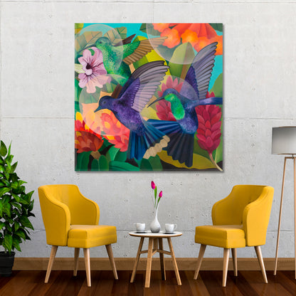 PURPLE JUNGLE Abstract Contemporary Fine Art Fine Art Artesty   